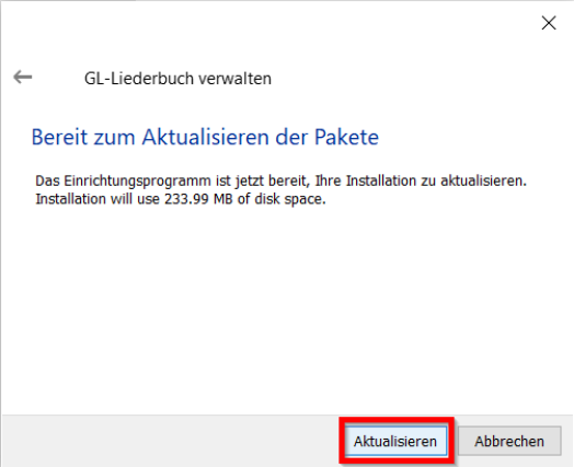 Aktualisieren